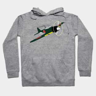 Japanese Mitsubishi A6M ZERO and nothing else Hoodie